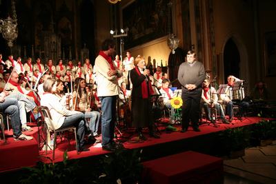 Ringraziamenti al termine del concerto multimediale