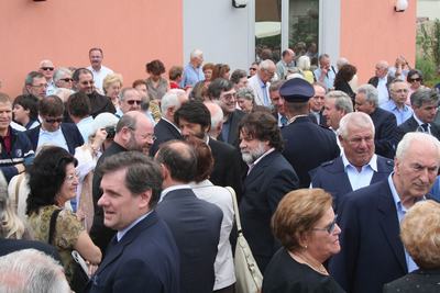 Un momento durantw l'inaugurazione del Centro don Vecchi ter