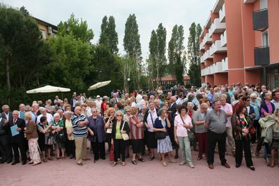 Un momento durantw l'inaugurazione del Centro don Vecchi ter