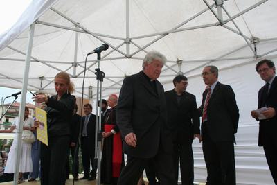 Un momento durantw l'inaugurazione del Centro don Vecchi ter