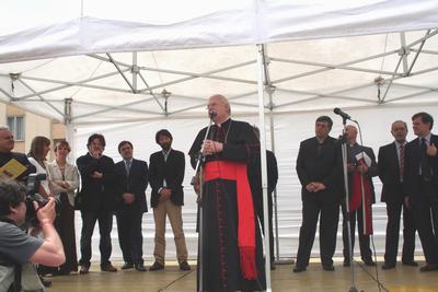 Un momento durantw l'inaugurazione del Centro don Vecchi ter