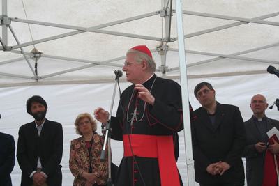 Un momento durantw l'inaugurazione del Centro don Vecchi ter