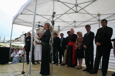 Un momento durantw l'inaugurazione del Centro don Vecchi ter