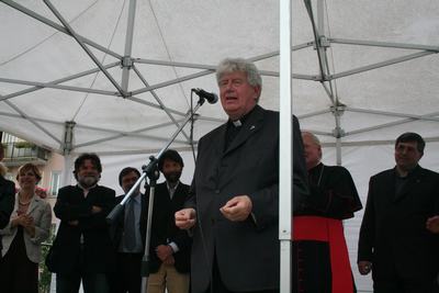 Un momento durantw l'inaugurazione del Centro don Vecchi ter