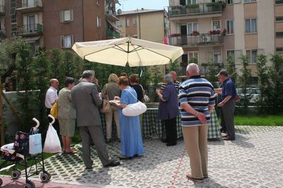 Un momento durantw l'inaugurazione del Centro don Vecchi ter