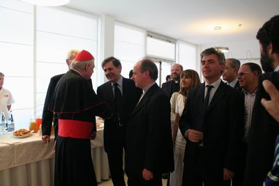 Un momento durantw l'inaugurazione del Centro don Vecchi ter