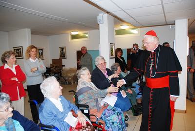 Il Patriarca visita il Centro don Vecchi ed i magazzini San Martino e San Giuseppe